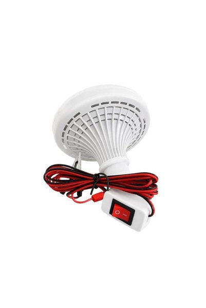 Powermaster Anahtarlı 12 Volt 24 Watt Akü Maşalı 2 Metre Kablolu Led Ampul