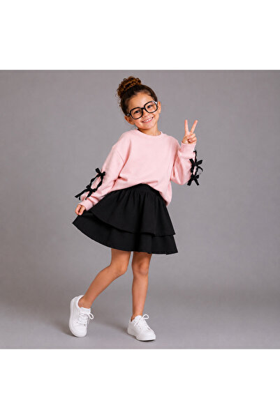OZZY KİDS Girl's Sweatshirt & Skirt Set