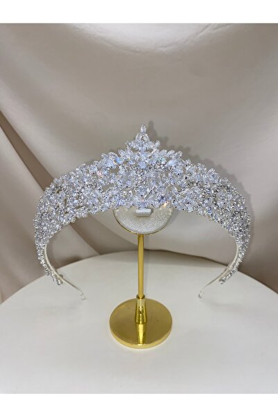 sitrini Fayra Bridal Crown Zircon Stone Hair Accessory