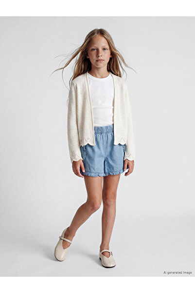 LC Waikiki Trendlucky v-neck knitted cardigan for girls