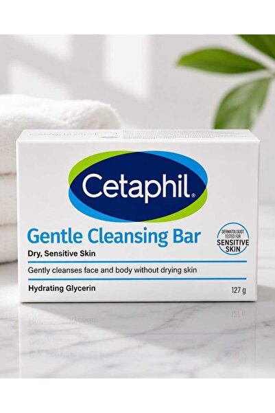 Cetaphil Antibacterial Gentle Cleansing Bar for Dry and Sensitive Skin 4.50 oz