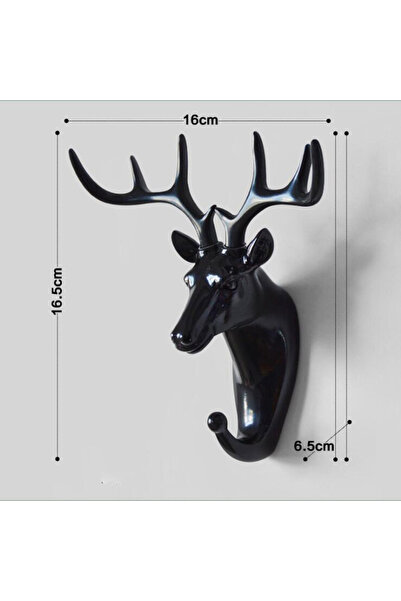 Choice خطاف تعليق على الحائط من deer-black، 6 أنماط، رأس غزال عتيق، لتعليق ال...