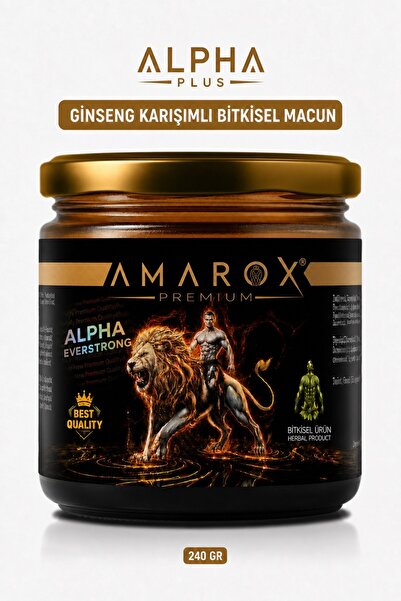 ALPHA EVERSTRONG Ginseng Atom Güç Amarox Premium Özel Karışımlı Bitkisel Macu...