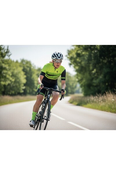 mucize Green Reflective Women's Cycling Dress Size S