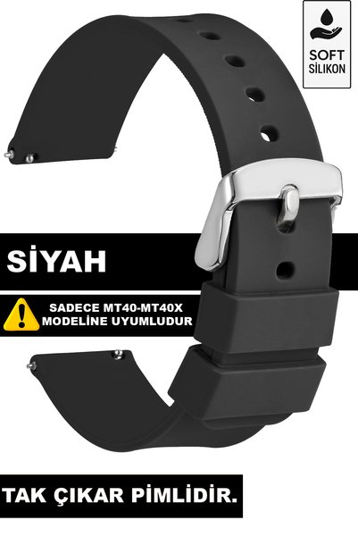 Trendburada Tcl Mt40-Mt40X Watch Compatible Silicone Watch Band Strap Mt40X