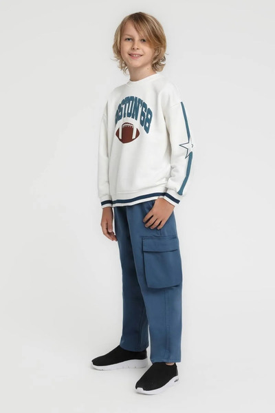 HAUSEkids 4-14 Years Old Pocket Play Boys' Suit-Ecru