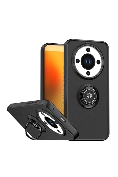 Choice3 HONOR Magic8 Lite Pc + tpu Black Honor Magic 8 Lite Case Metal Ring H...