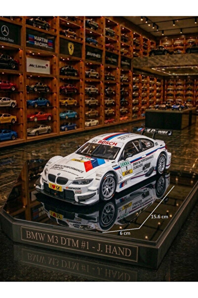 OYUNCAKSAHİLİ Bmw M3 DTM Modifiye Metal Araba 15.6 cm Diecast Koleksiyon Demi...