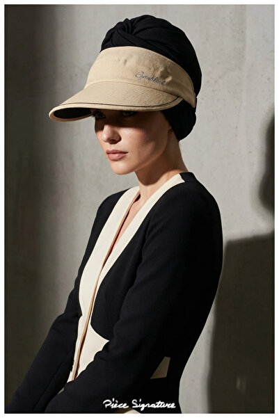 PIECE SIGNATURE 100% Polyester, for Women, Modern and Elegant Fabric Visor Hat
