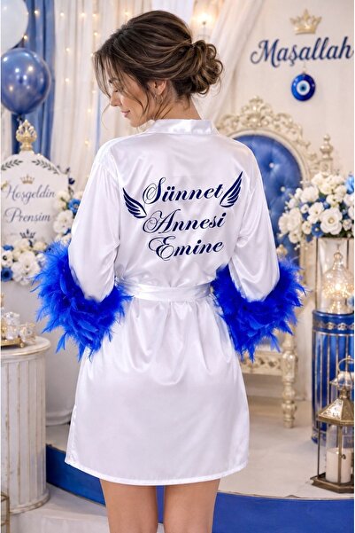 bridebyvictoria (İSMİNİZI YAZIYORUZ) Kişiye Özel İsimli Beyaz Saten Sünnet Sa...
