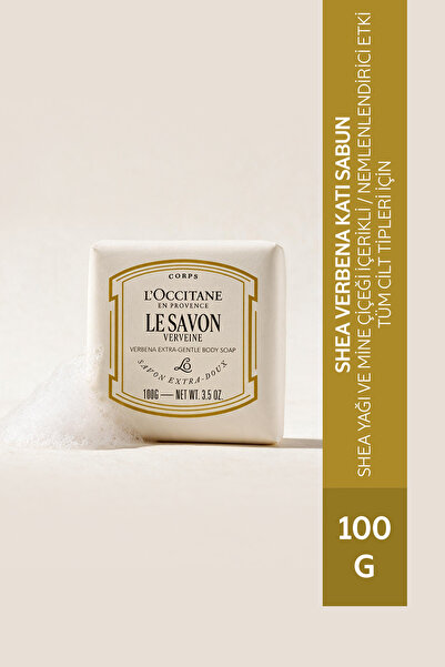 L'Occitane Shea Verbena Katı Sabun, Shea Özü ve Mine Çiçeği, 100 g