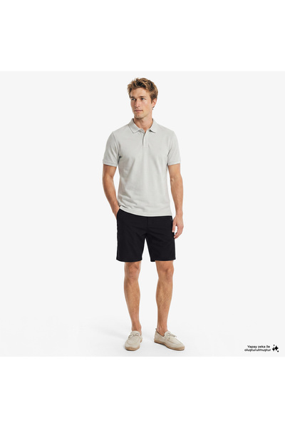 Nautica Erkek Siyah Regular Fit Su İtici Şort