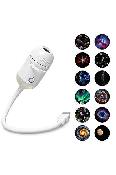 Choice8 12 Slide-A 2 In 1 Usb Mini Star Projector Night Light Optional Films ...