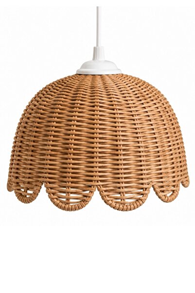 Joujou El Yapımı Rattan TULIPABIG Avize 30X38 CM | Doğal Kök Boya ve Subazlı ...