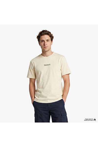 Timberland BC0YH352601-R تي شيرت جرافيك بأكمام قصيرة 'تريبل تري'