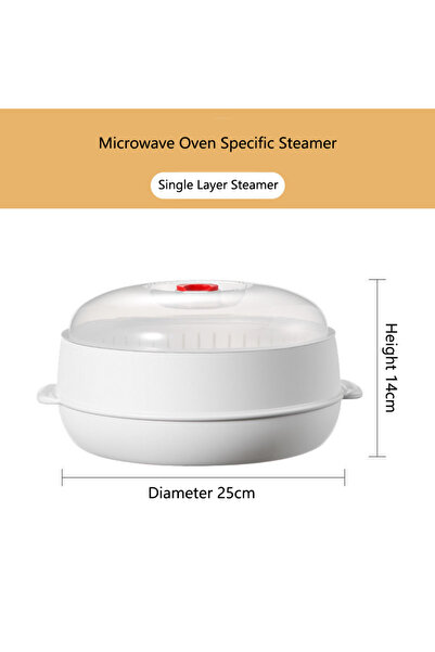 Choice1 COOKER KinG Single Layer COOKER KING Microwave Heating Steamer Househ...