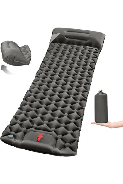 Choice LT-88Gray Outdoor Camping Sleeping Pad Folding Sleep Mat Beach Inflat ...