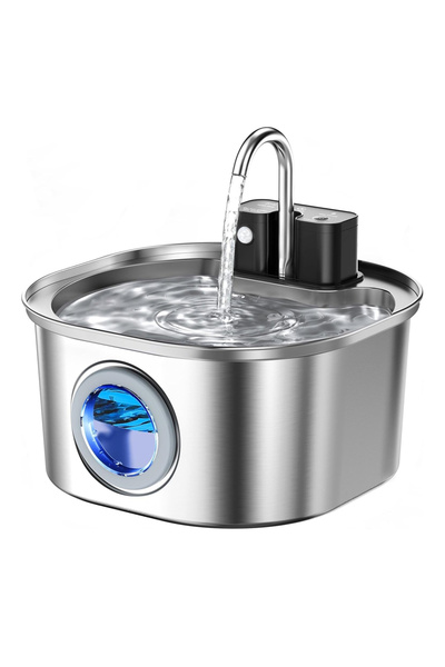 Choice3 Only Pet Water 3L Stainless Steel Wireless Recharging Sensor Cat Wate...