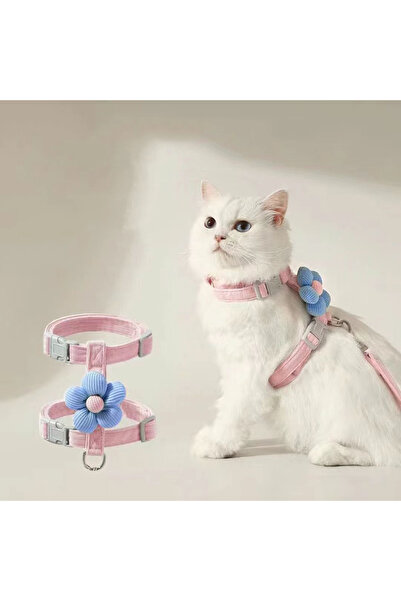 Choice7 S Pink Cat Harness and Leash Sets Adjustable Dog Harness for Small Do...