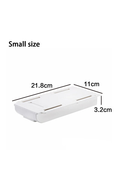 Choice 1PCS White-S Hidden Storage Box Desk Storage Drawer Self-Adhesive Plas...