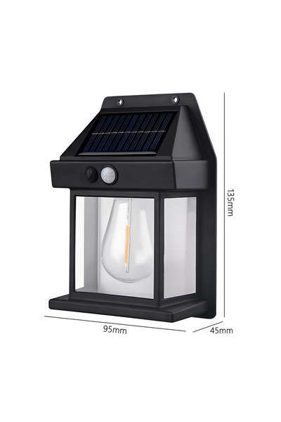 Choice 1PCs Black Classic Solar Outdoor Waterproof LED Wall Light Powerful So...