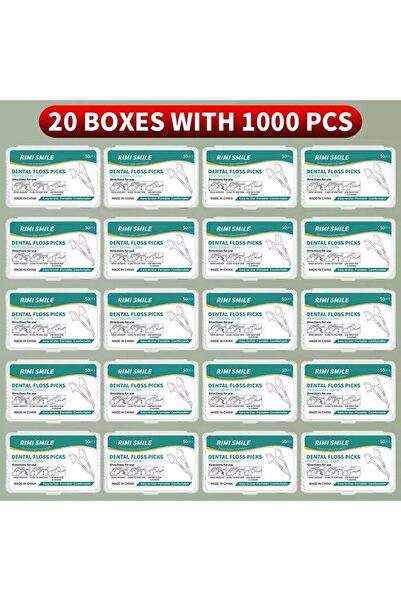 choice2 20boxes with 1000PCS 1/3/6/20 Box Portable Disposable Dental Floss Pl...