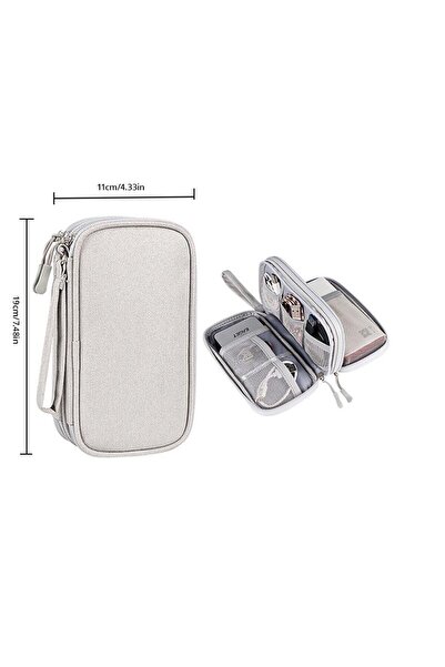 Choice 1Pc Dark gray 1pc Pink/Grey/Black/Navy Travel Portable Digital Product...