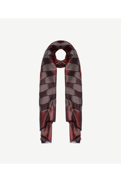 Yargıcı Geometric Patterned Wool Shawl