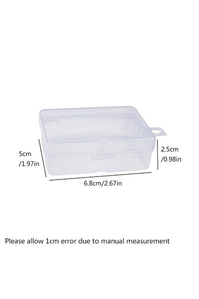 Choice 1-5 Cells 6.8 x5x2.5cm 12PCs 12 Transparent Storage Boxes for Arts and...