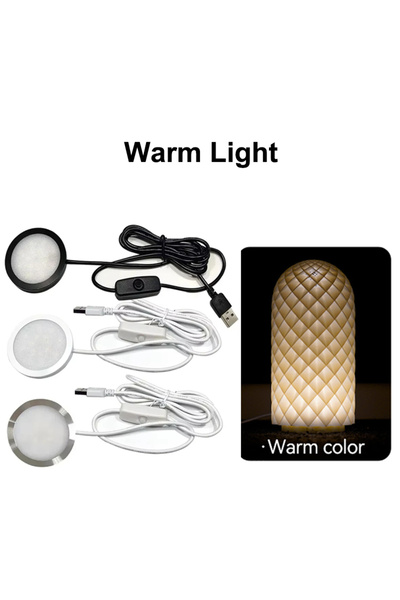 Choice14 Silver Shell Warm Light For Bambu Lab LED Lamp Holder Adjustable Lig...