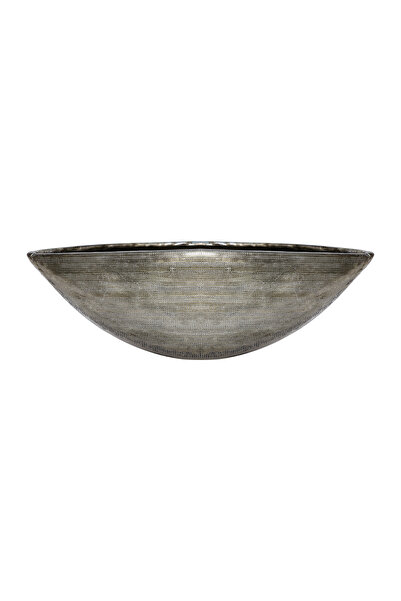 Yargıcı Metal Forged Detailed Vase (36X10 cm)