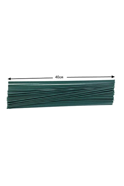 Choice 5Pcs 40cm 5-100Pcs Mini Green Floral Wire Stems for Florist Flower Arr...