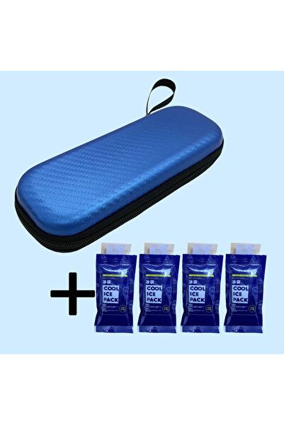 Choice1 spublue4icepack Portable Insulin Cooling Bag with 4 Ice Pack Diabetic...