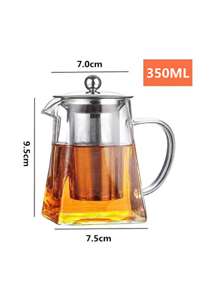 choice2 350ML Heat Resistant Glass Teapot with Infuser Tea Kettle Tea Set Sam...
