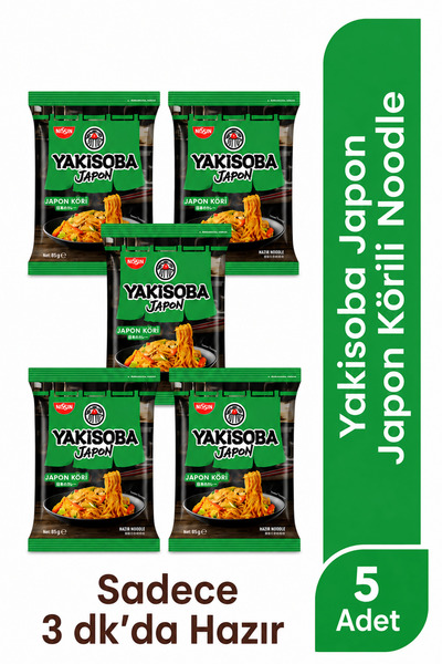 Nissin Noodles NİSSİN YAKİSOBA NOODLE KÖRİLİ SOS 85 GR*5