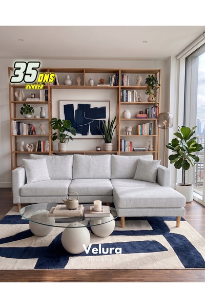 Velura Home & Living Armin Akıllı Köşe Koltuk Takımı & Modern Modüler Yataklı...