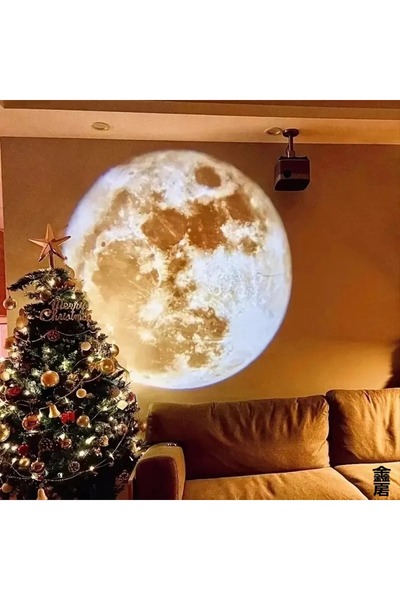 Choice Moon USB Ceiling Moon Earth Projection Atmosphere Light Starry Sky Lam...