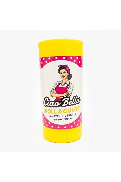 CEX Lavete universale pe rola, Ciao Bella, 50 buc, galben