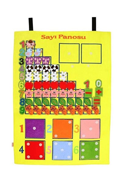 Temel Kırtasiye Velcro Educational Wall Number Board