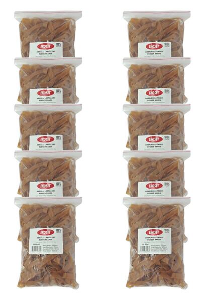 ekoset عبوة مطاطية واسعة للتغليف 130 × 10 مم 1000 قطعة