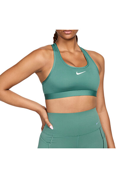 Nike Bustiera alergare dama Swoosh SS 2024-Turcoaz-XS