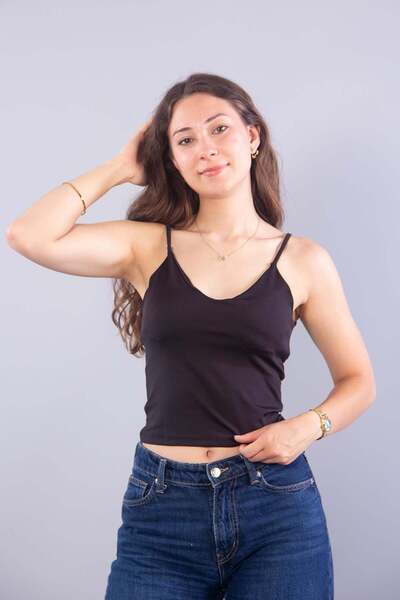 Mckanzie 26736 thin strap covered bodysuit