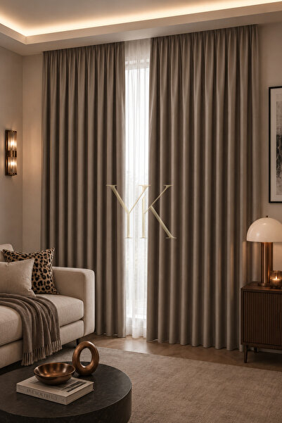 Yuka Stone Blackout Light-Proof Blackout Background Curtain, Battery-Free Sin...