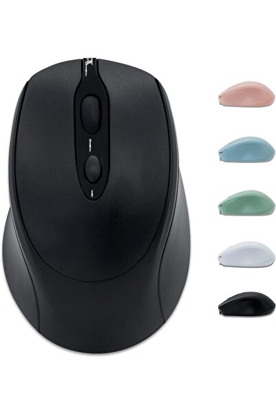 VU-TEK Mouse wireless 127, Bluetooth + WIFI, reîncărcabil, mod dual - Negru