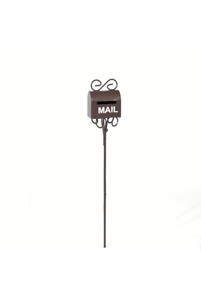 Choice1 Mini Post Box-Rust 1pc Miniature Metal Post Box Ornament Garden Acces...