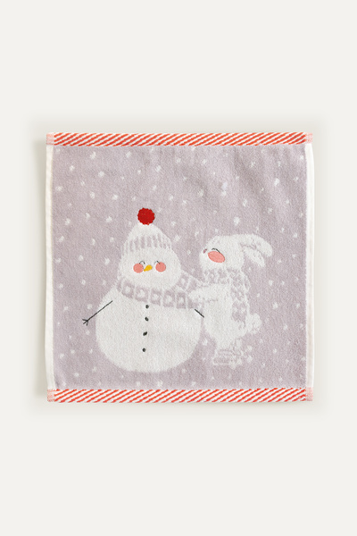 Casadora Baby Snow Lilac %100 Organik Pamuk El Havlusu 30 x 30 cm