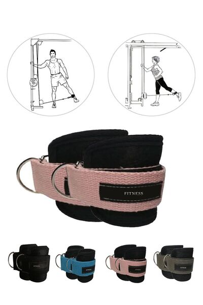Spor Byfit Foot Wrist Strap D-Ring Fitness Weight Traction Apparatus