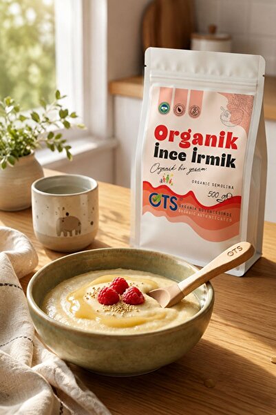 OTS Organik İnce İrmik 500 gr (Organik Sertifikalı, Pestisit Analizli)