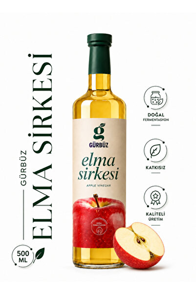 Gürbüzden Elma Sirkesi Doğal Fermantasyon 500 Ml