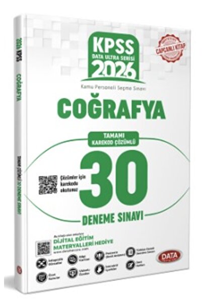 Bi bigelio Data 2026 KPSS Coğrafya Ultra 30 Deneme Çözümlü Data Yayınları